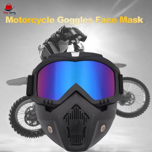 Motorcycle Half Helmet Mask